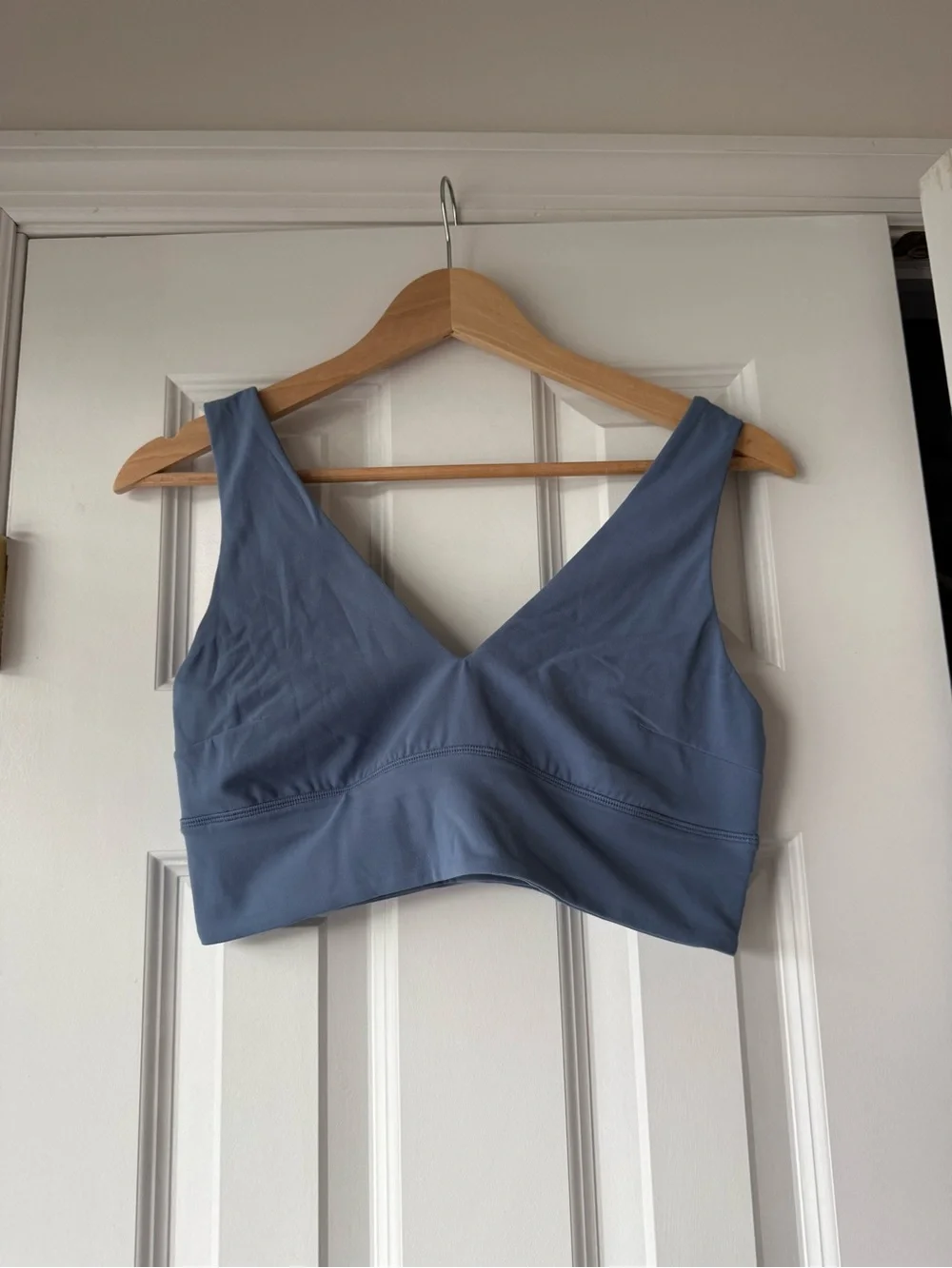 Lululemon Align V Neck Bra C/D Cup Washed Denim